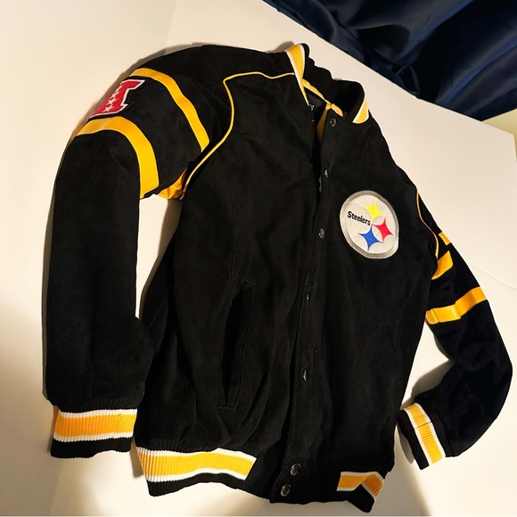 NFL Pittsburgh Steelers Heavy Varsity Jacket Size Medium - Picture 1 of 9